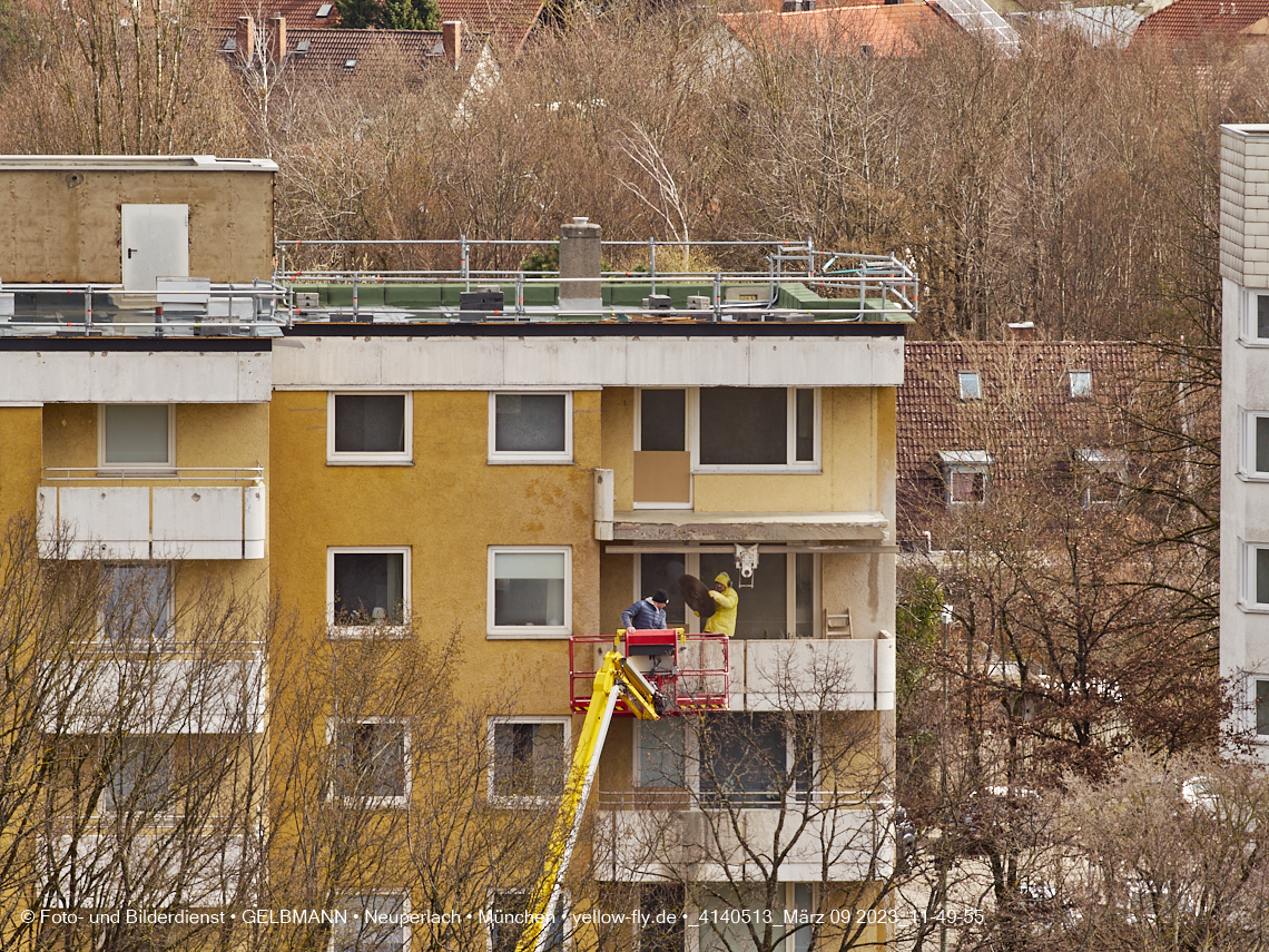 09.03.2023 - Fassadensanierung und Balkonentfernung am Karl-Marx-Ring 57c